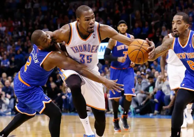 Kevin Durant lidera triunfo del Thunder sobre Knicks