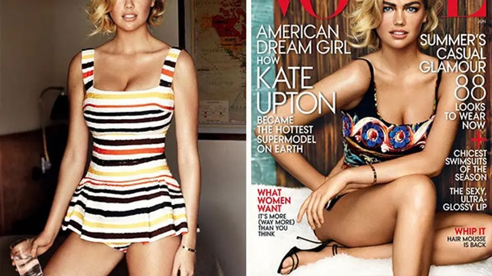 Kate Upton y su primera vez para Vogue EU