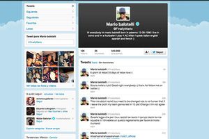 Mario Balotelli se estrena en Twitter
