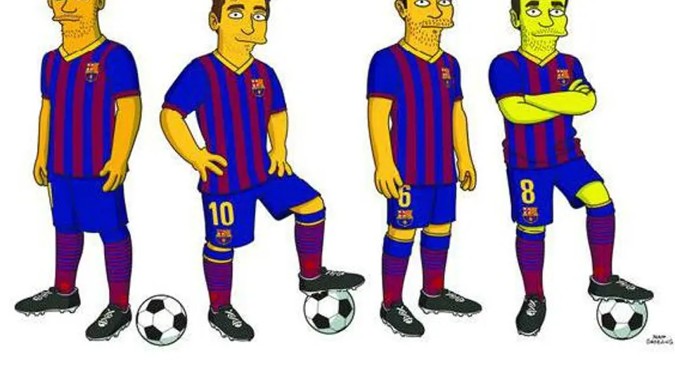 Messi, Neymar y compañía son "simpsonizados"