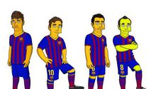 Messi, Neymar y compañía son "simpsonizados"