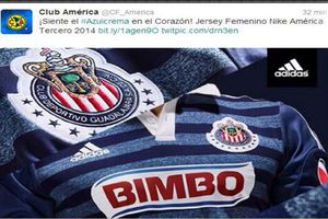 América promociona playera... de Chivas