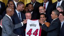 Obama recibe al Heat en la Casa Blanca