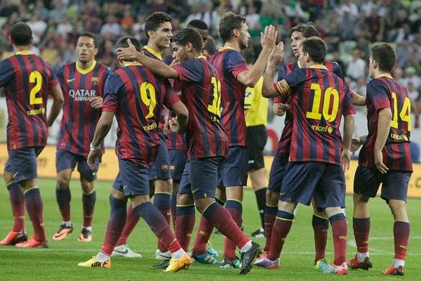 El canterano Sergi Robert igualó transitoriamente las acciones a uno | AP