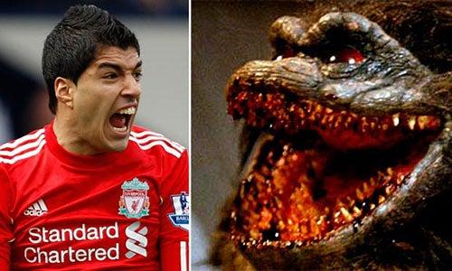 Tras la mordida a Branislav Ivanovic, del Chelsea, Luis Suárez podría ser un personajes de Alien vs Depredador | ESPECIAL