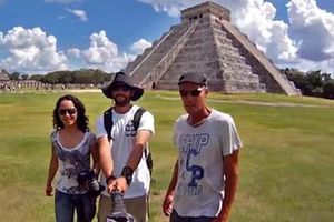 Selfie alrededor del mundo hecho durante tres años