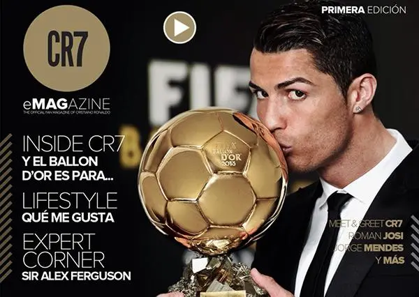 Cristiano Ronaldo presenta su revista digital