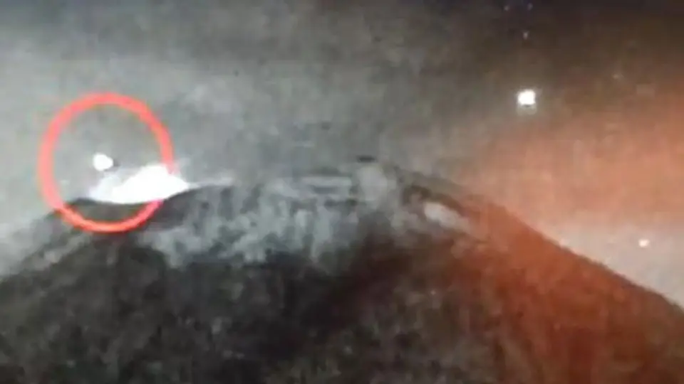 Objeto no identificado cae al cráter del Popocatépetl