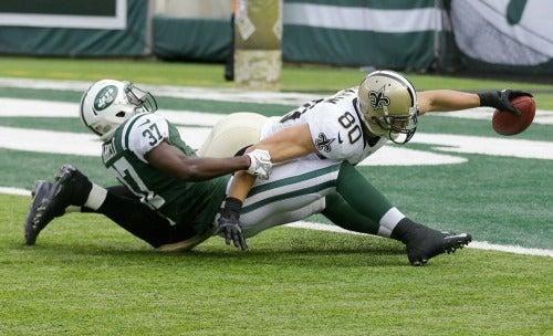 Jimmy Graham no pudo evitar la derrota de los Santos ante los Jets | AP