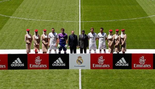 Emirates sustituye a Bwin, que por seis años lució su nombre en el equipo blanco | CORTESÍA REAL MADRID