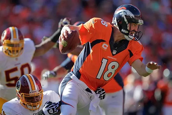 Manning lidera triunfo de Broncos sobre Washington