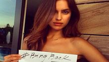 Irina Shayk, criticada por su topless solidario