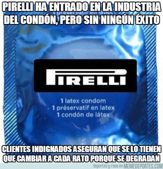 Se burlan de Pirelli con memes