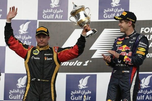 El finlandés Kimi Raikkonen, de Lotus, se quedó con el segundo lugar | AP