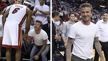 LeBron James da cálida bienvenida a Beckham