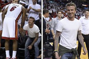 LeBron James da cálida bienvenida a Beckham