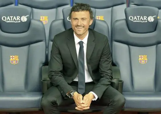 Luis Enrique sonríe en su nuevo banquillo | EFE