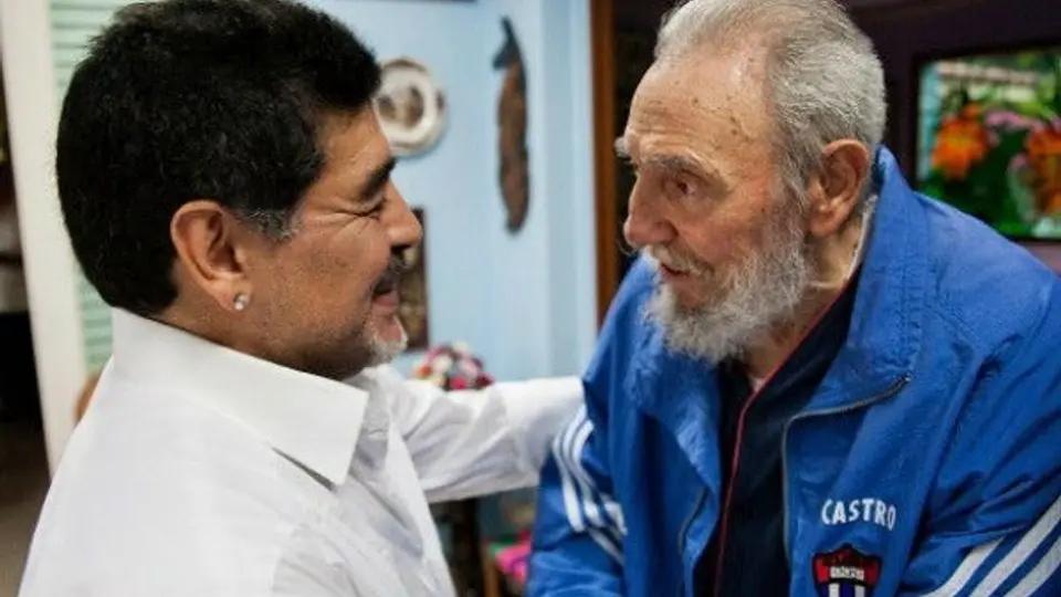 Maradona visitó a Fidel Castro
