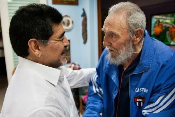 Maradona visitó a Fidel Castro