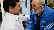 Maradona visitó a Fidel Castro
