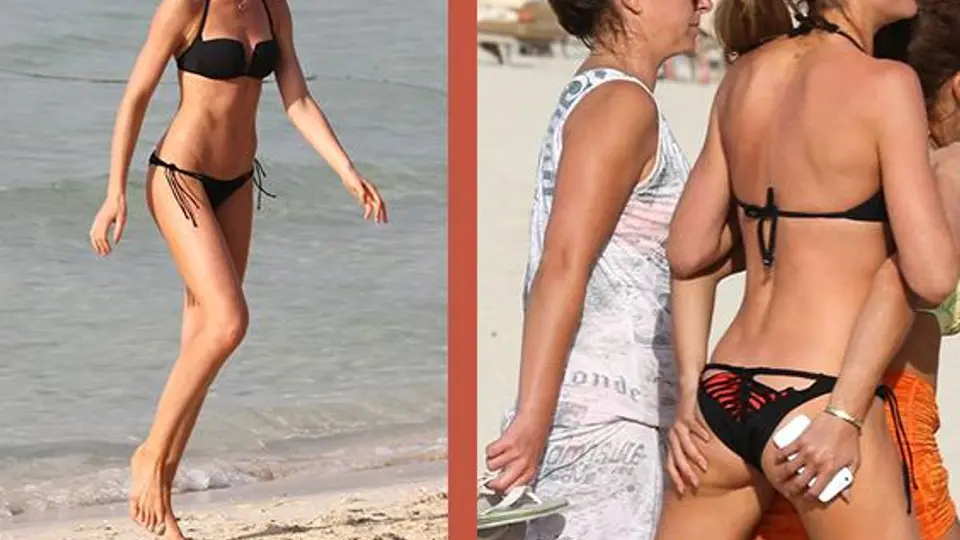 Abbey Clancy se deja 'toquetear' en Dubai