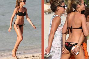 Abbey Clancy se deja 'toquetear' en Dubai