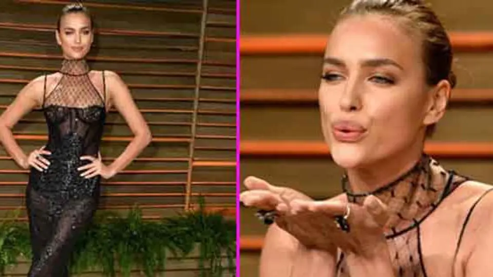 Irina Shayk, deslumbra en fiesta de los Oscares