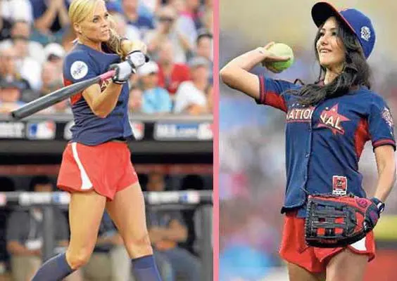 Bellezas al bate, juego de Softbol de celebridades