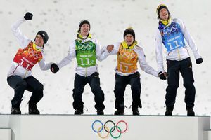 Alemania supera a Austria en salto de esquí