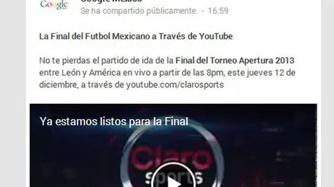 Ida entre León y América podrá verse en YouTube