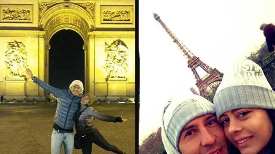 Románticas vacaciones de Larissa  y su novio