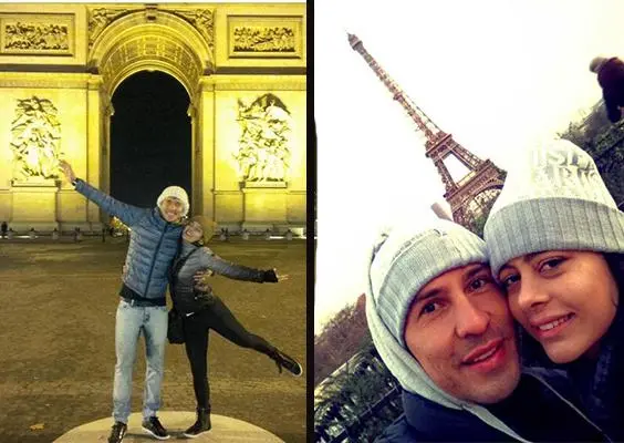 Románticas vacaciones de Larissa  y su novio