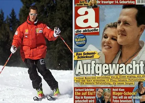Revista usa a Schumacher para hablar de víctimas del coma