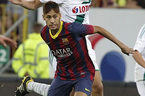 Neymar, en su debut con el Barcelona | AP