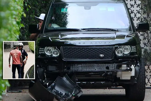 Beckham provoca accidente de tránsito en California