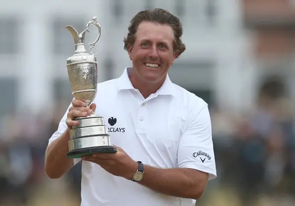 Mickelson gana Abierto Británico de golf