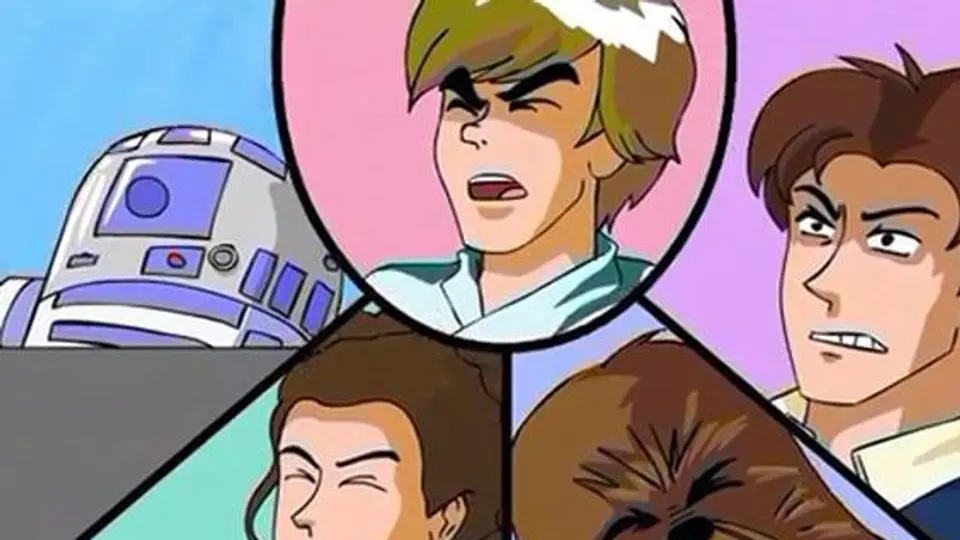 Star Wars al estilo anime de los 80