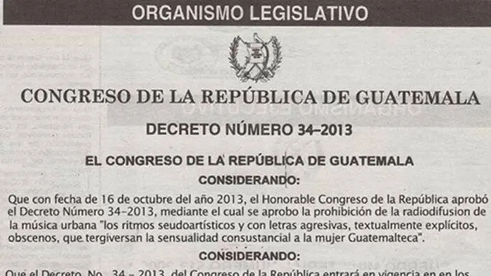 Decretan prohibición para bailar reggaeton en Guatemala
