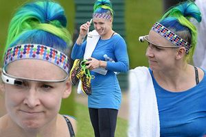 Mattek-Sands usa 'Google Glass' durante su práctica en Wimbledon