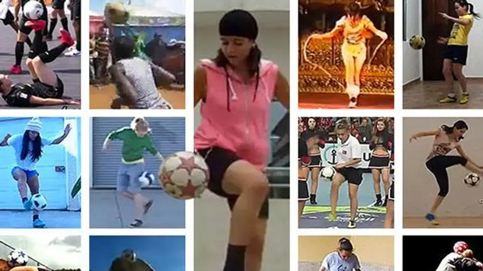 Trucos de futbol realizados por mujeres