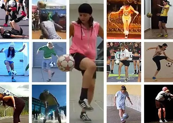 Trucos de futbol realizados por mujeres