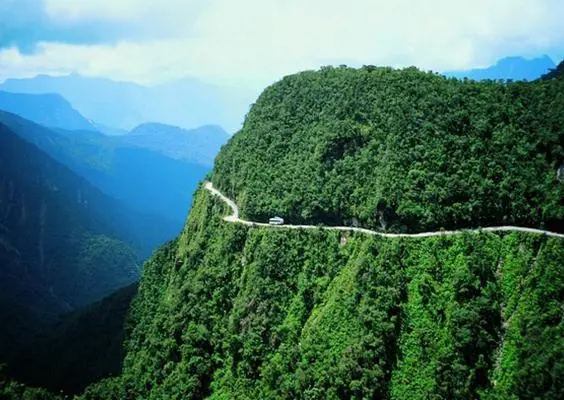 'Carretera de la muerte' en Bolivia