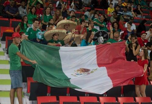 La afición mexicana se hizo presente en el Estadio Rashid | MEXSPORT