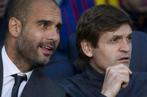Vilanova empezó como asistente de Guardiola, era su mano derecha; luego se pelearon | AP