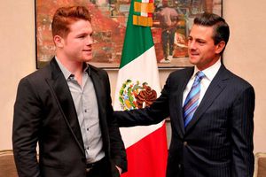 'Canelo' Álvarez visita a Peña Nieto en Los Pinos