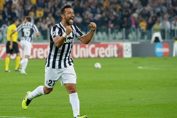 Quagliarella celebra su tanto en el empate contra Galatasaray | EFE