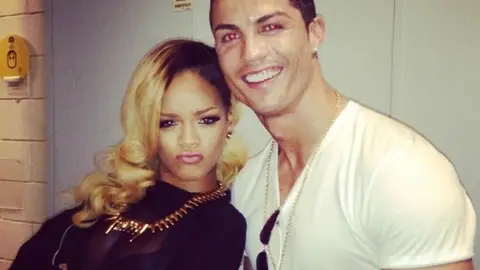 CR7 asiste al concierto de Rihanna en Lisboa