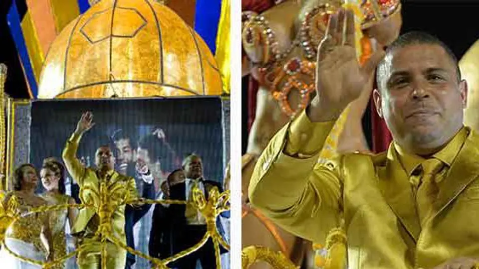 Ronaldo, homenajeado en carnaval de Sao Paulo