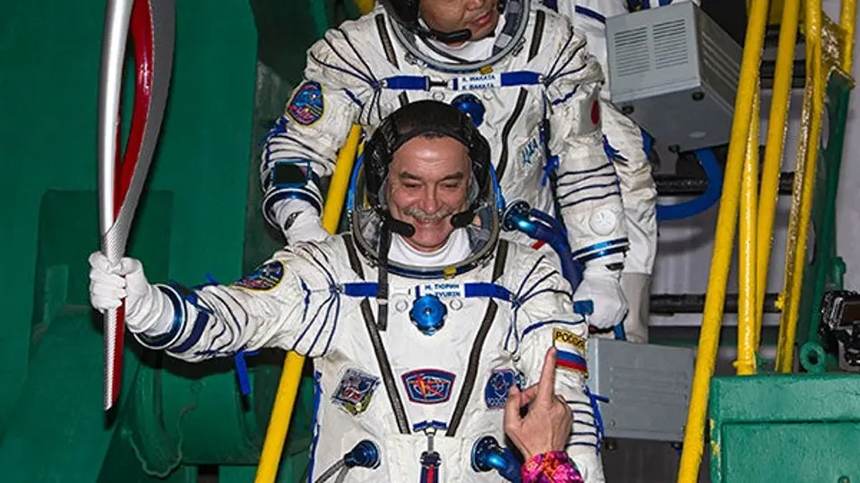 Antorcha olímpica ya está en el espacio