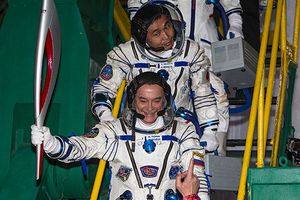 Antorcha olímpica ya está en el espacio